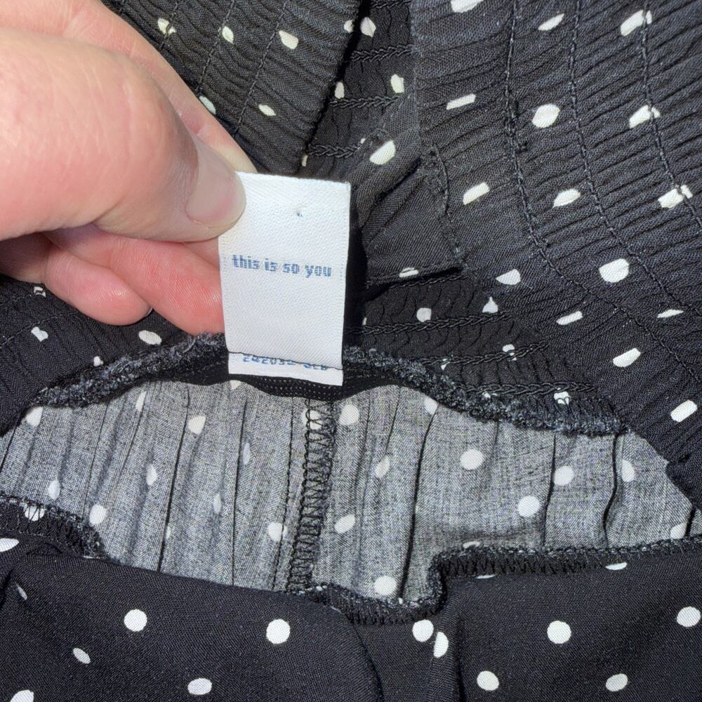 Old Navy Jumpsuit Womens 4X Black Polka Dot Sleeveless Pockets Smocked Back EUC - Picture 3 of 16